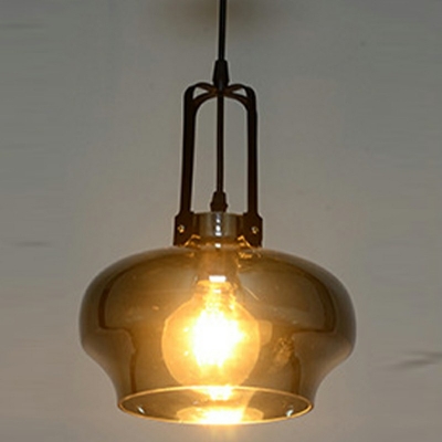 Glass Industrial Pendant Ceiling Lights Vintage Suspension Pendant for Dinning Room