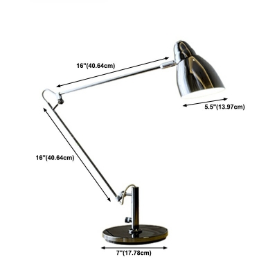 Long Arm LED Metal Folding Nightstand Lamp Office Learning Modern Table Lamp