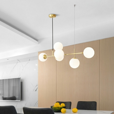 Modern Minimalist Island Lamp Nordic Style Strip Pendant Light