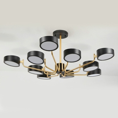 Postmodern Style LED Chandelier Multi-Light Metal Chandelier Lamp for Living Room / Bedroom