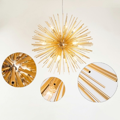Spuntilk Modern Pendant Lighting Fixtures Metal Creative Ceiling Chandelier for Living Room