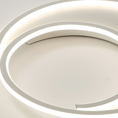 1 Light Contemporary Ceiling Light Circle Rubber Ceiling Fixture