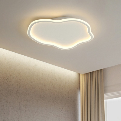 1 Light Contemporary Ceiling Light Cloud Acrylic Ceiling Fixture for Bedroom