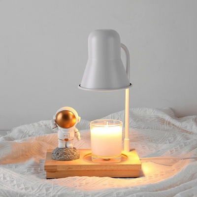 1-Light Night Table Lamps Contemporary Style Bell Shape Metal Nightstand Lamp (without Aromatherapy Candles)