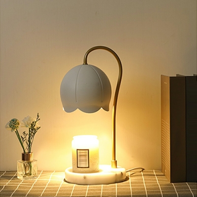 1-Light Table Lamp Contemporary Style Bell Shape Metal Nights Stand Lamp (without Aromatherapy Candles)