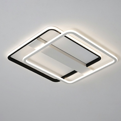 2 Light Contemporary Ceiling Light Geometric Rubber Ceiling Fixture
