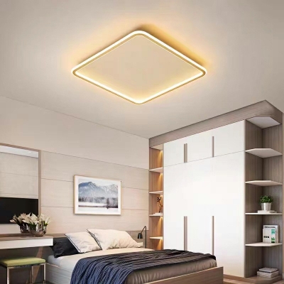 Aluminum Ceiling Lighting Nordic Style LED Flush Lamp