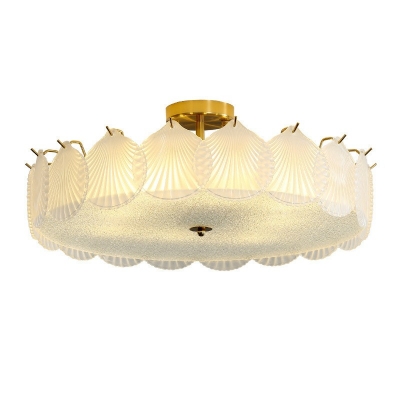 Contemporary Ceiling Light Simple Nordic Glass  Pendant Light Fixture for Living Room in Gold