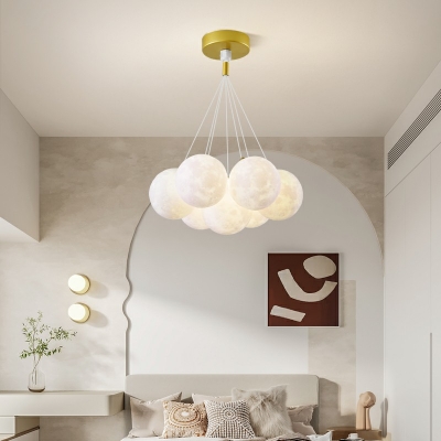 Globe Modern Chandelier Lighting Fixtures Minimalism Down Lighting for Living Room