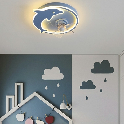 Kids Style Ceiling Fans Cartoon Acrylic Ceiling Fans for Bedroom