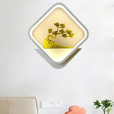 Modern Indoor Wall Sconces Aluminum Geometric Shape Wall Light Fixtures