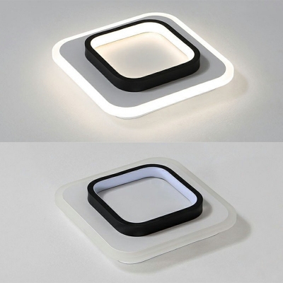 Modern Style Flush Light Acrylic Geometric Flush Mount for Aisle