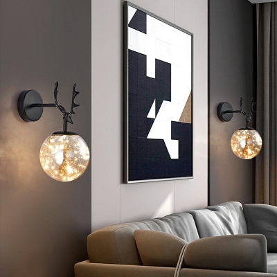 Wall Lighting Modern Style Glass Wall Lighting Fixtures for Living Room Warm Light