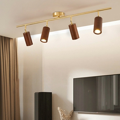 Wood Ceiling Light Fixture Led Flush Mount Ceiling Lights for Living Room