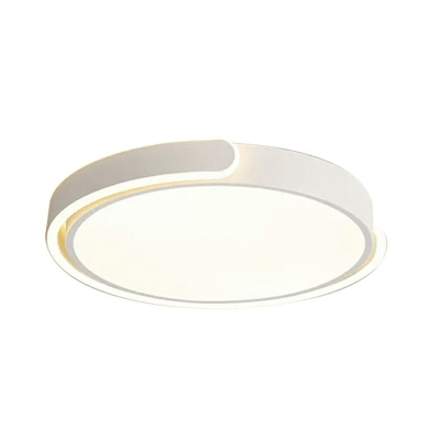 2 Light Modern Style Ceiling Light Round Acrylic Ceiling Fixture for Bedroom