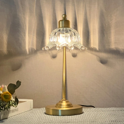 Contemporary Metal and Glass Table Lamps for Bedroom and Living Room