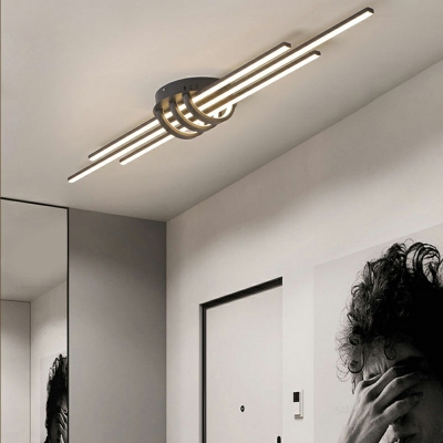 Contemporary Style Ceiling Light Linear Acrylic Ceiling Fixture for Aisle