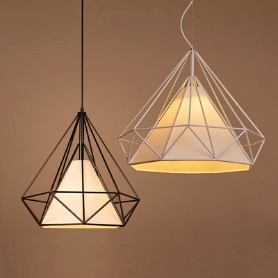 Metal Cone Down Lighting Pendant Modern Simplicity Hanging Ceiling Light for Living Room