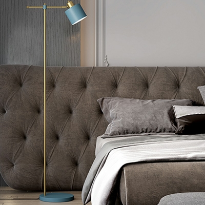 Modern Macaron Floor Lamp 1 Light Metal Floor Lamp for Bedroom