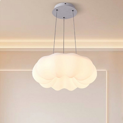 Nordic Postmodern Style Simple Single Chandelier Cloud Shape Pendant Light for Bedroom