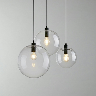 Round Glass Hanging Light Nordic Retro Ceiling Fixtures Hanging Lights