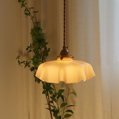 1-Light Down Lighting Simple Style Geometric Shape Metal Hanging Ceiling Lights