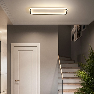 Contemporary Flush Mount Ceiling Light Fixture Rectangular Ceiling Light Fan Fixtures