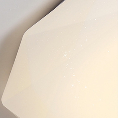 Contemporary Metal Ceiling Fan Light Led Semi Flush Ceiling Lights for Bedroom