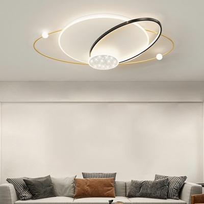 Flush Mount Lamps Contemporary Style Acrylic Flush Light Fixtures for Living Room