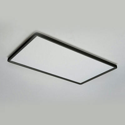 Modern Minimalistic Square Ceiling Light Metal LED Flush Light for Living Room