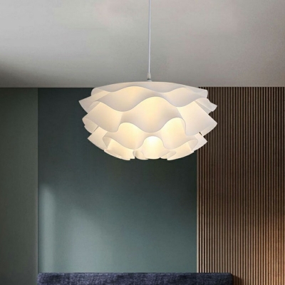 Nordic Postmodern Style Simple Single Chandelier Flower Shape Pendant Light
