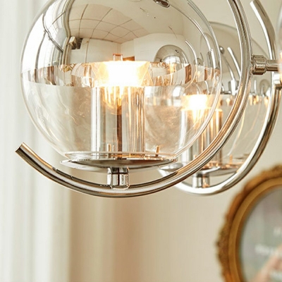 Postmodern Industrial Style Chandelier Simple Glass Pendant Light