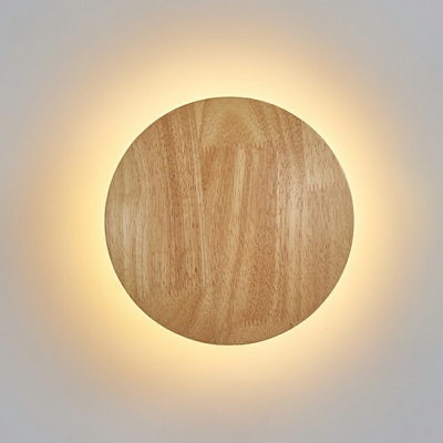 Sconce Light Fixture Modern Style Wood Wall Sconce Lighting for Bedroom Warm Light