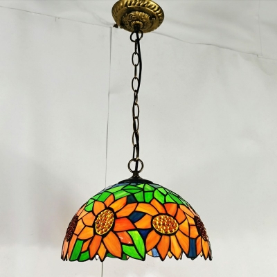 Tiffany Stained Glass Hanging Pendant Light for Dining Room