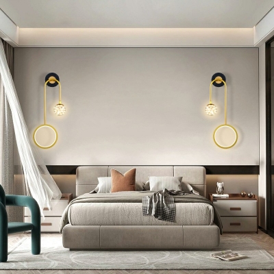 Wall Lighting Modern Style Glass Wall Lighting Fixtures for Living Room
