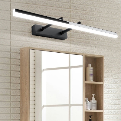 Adjustable 1 Light Linear Vanity Light Modern Style Acrylic Vanity Light Fixtures