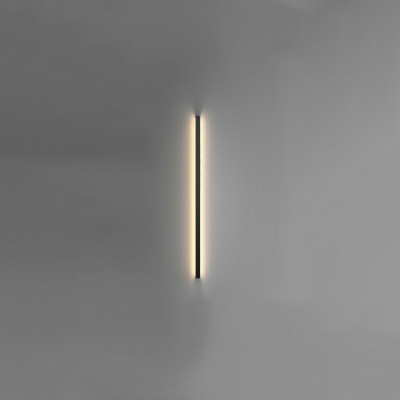 Black Aluminum Wall Light Sconce LED with Acrylic Shade 1.2