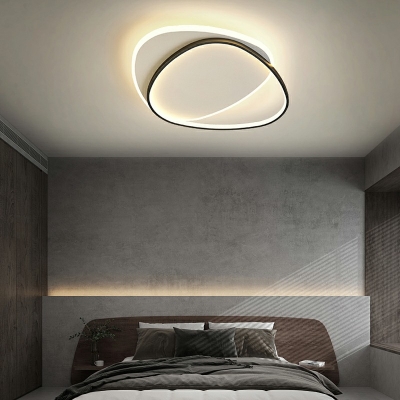 Contemporary Irregular Flush Mount Ceiling Light Fixtures Acrylic Ceiling Mounted Light