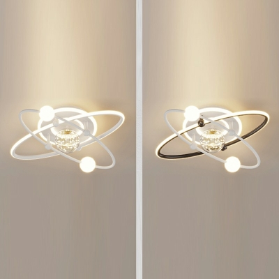 Contemporary LED Flushmount Lighting Metal Ceiling Flush Mount for Living Room