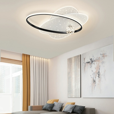 Contemporary Living Room Flush Mount Lighting LED Ceiling Mounted Light