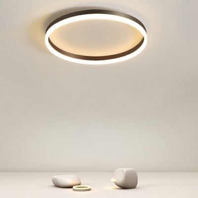 Contemporary Metal Ceiling Light Fixture Bedroom Flush Mount Light