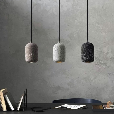 LED Contemporary Ceiling Light Simple Nordic Pendant Light Stone for Living Room