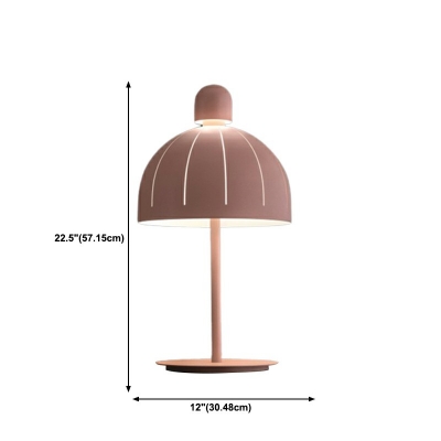 LED Simple Nightstand Lamp Living Room Powder Blue Pink Metal Modern Table Lamp