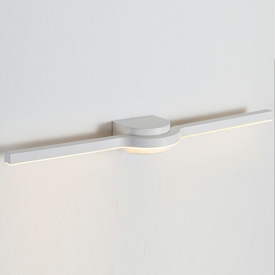 Nordic Style Strip Wall Light Simple Iron Wall Lamp for Bathroom