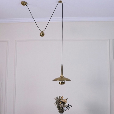 Postmodern Style Pendant Ceiling Lights Trumpet Shape Metal Hanging Light Kit