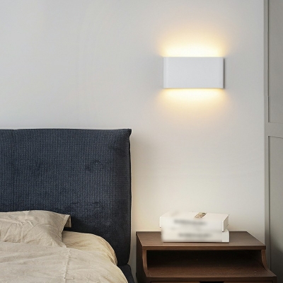 1-Light Sconce Light Fixture Contemporary Style Geometric Shape Metal Wall Lighting Fixtures