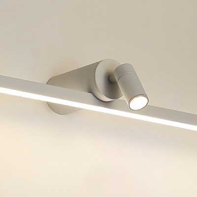 2-Light Wall Lamp Fixtures Contemporary Style Linear Shape Metal Lighting Fixture