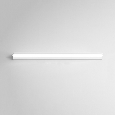 Cylindrical Vanity Light Modern Style Metal 1-Light Vanity Lighting in White
