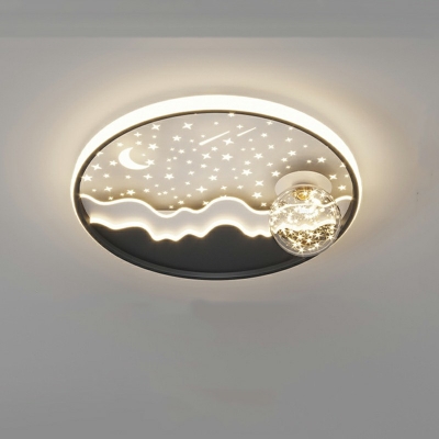 Flush Mount Lighting Contemporary Style Acrylic Flushmount for Living Room
