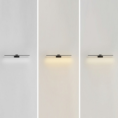 LED Minimalist Strip Mirror Headlight Wrought Iron Nordic Wall Light